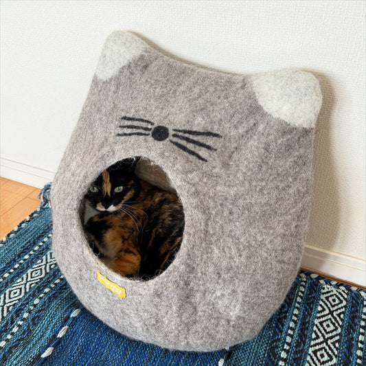 《New》グレージュねこのウーリーちぐら