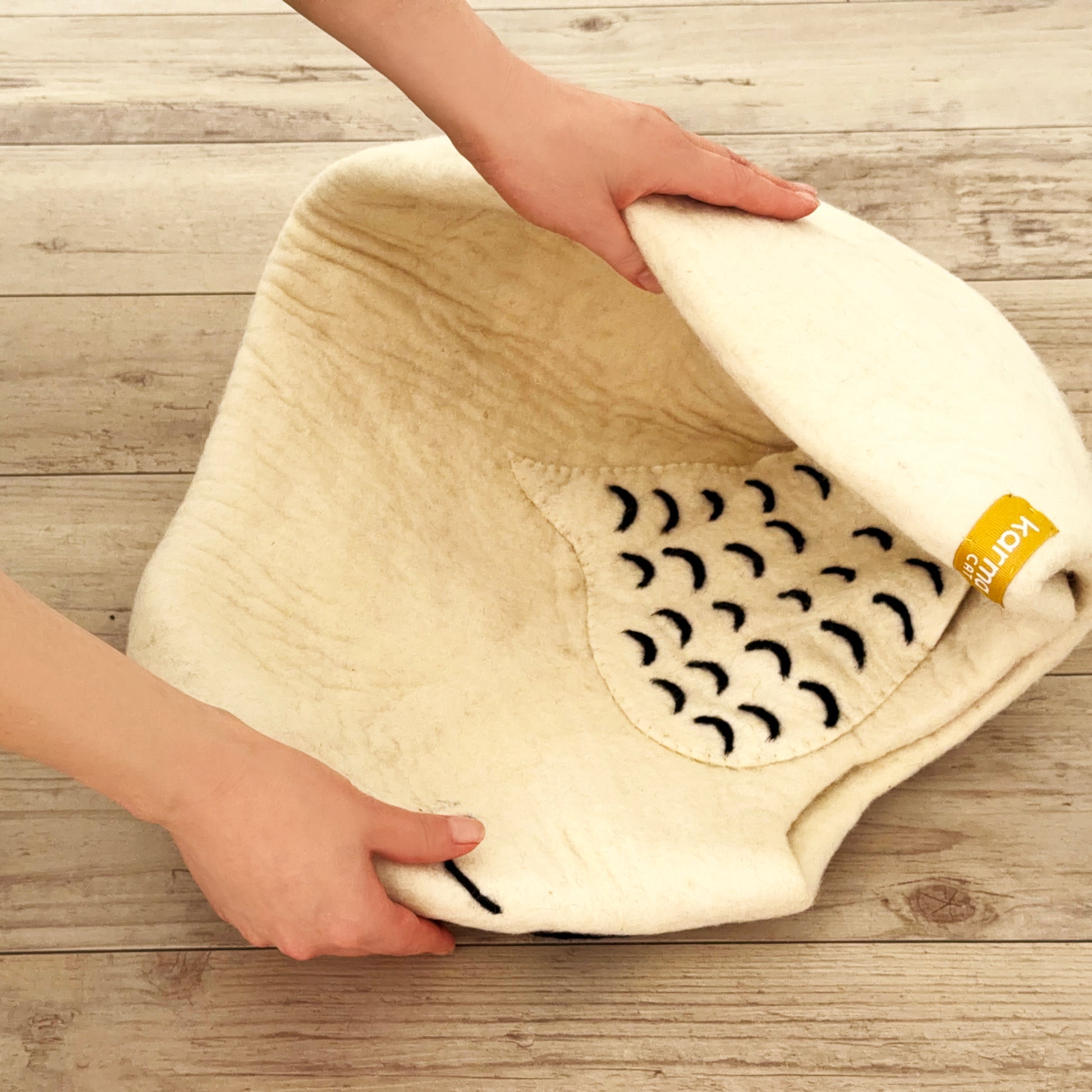 広げて、形を整えてください