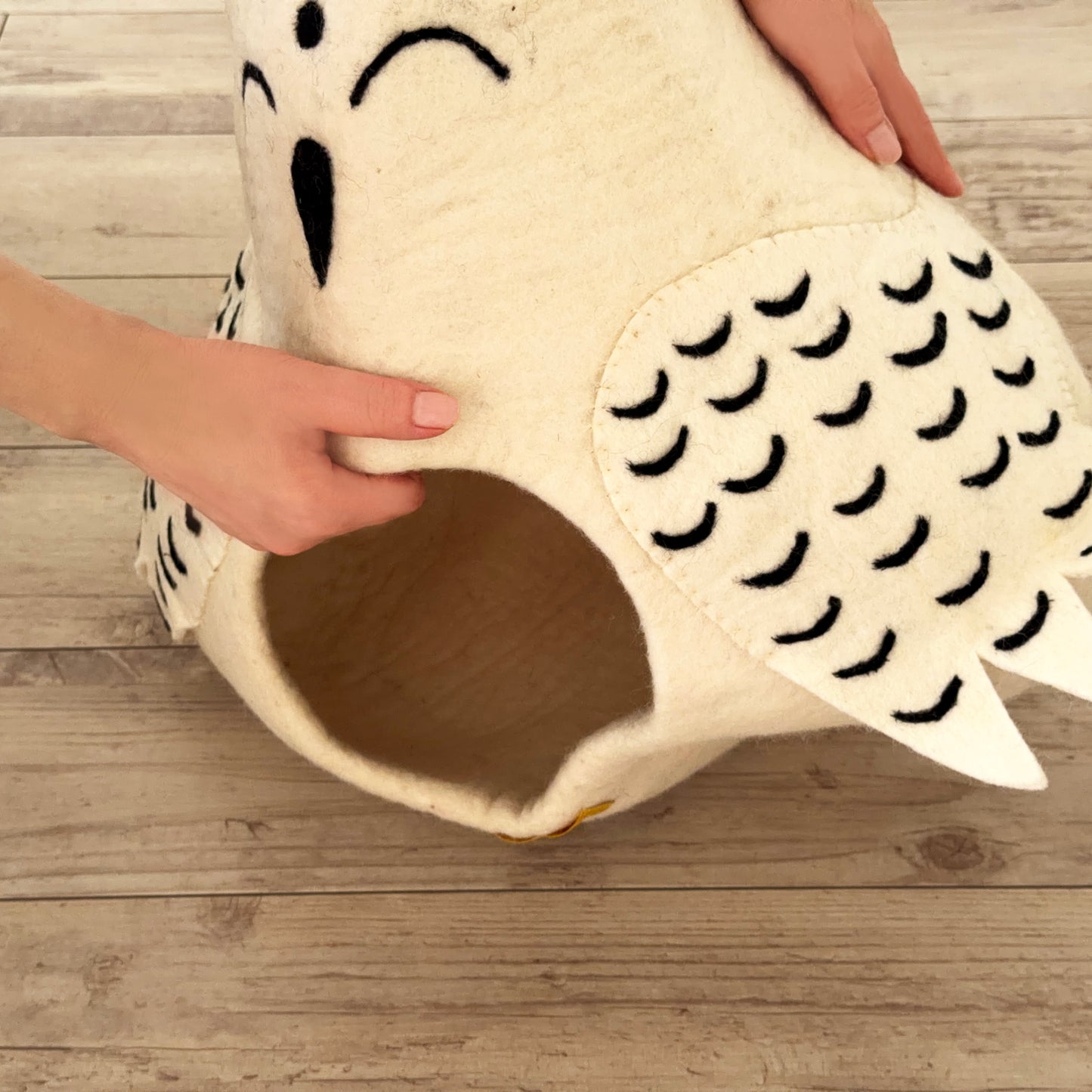 雪ふくろうのウーリーちぐら