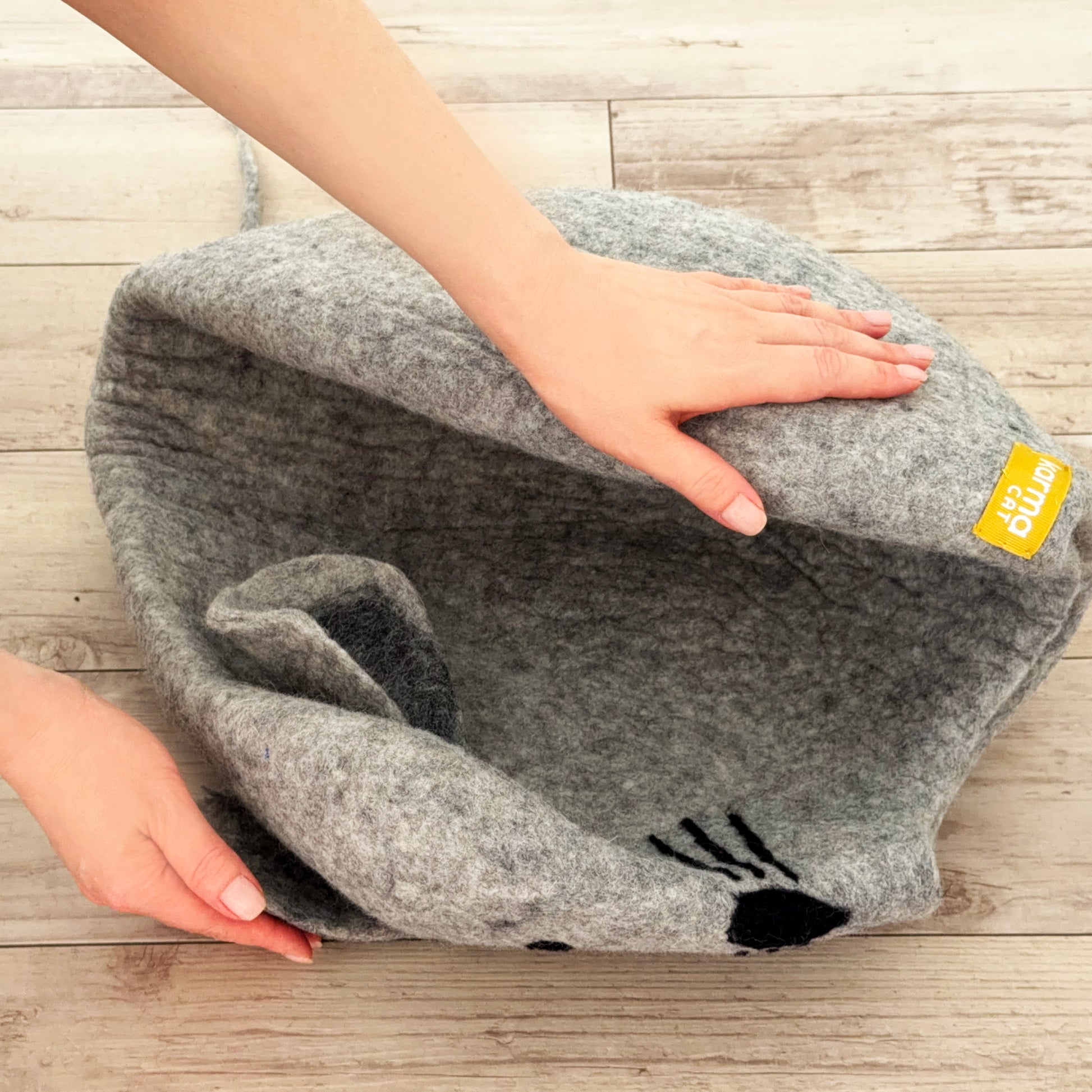 広げて、形を整えてください