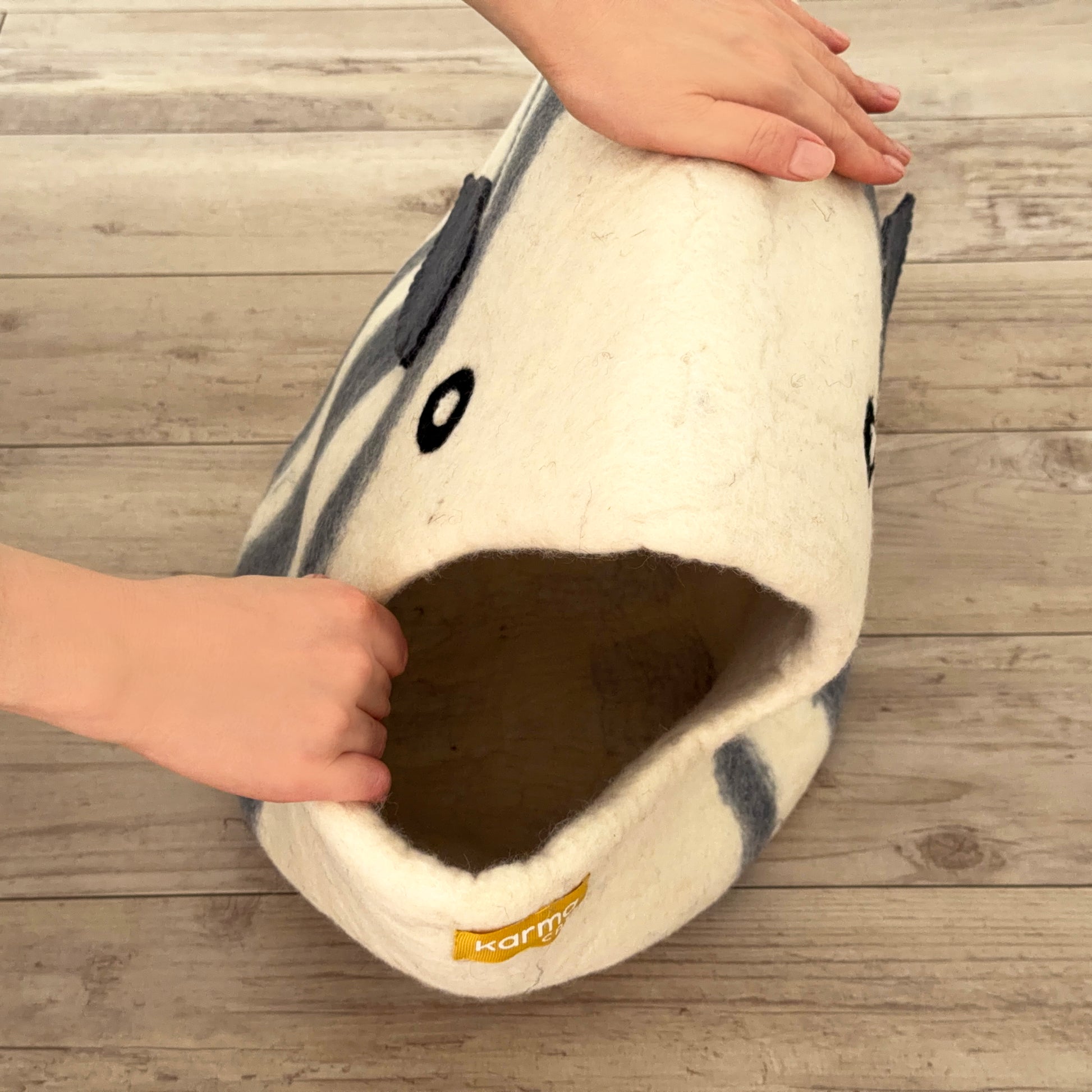 広げて、形を整えてください