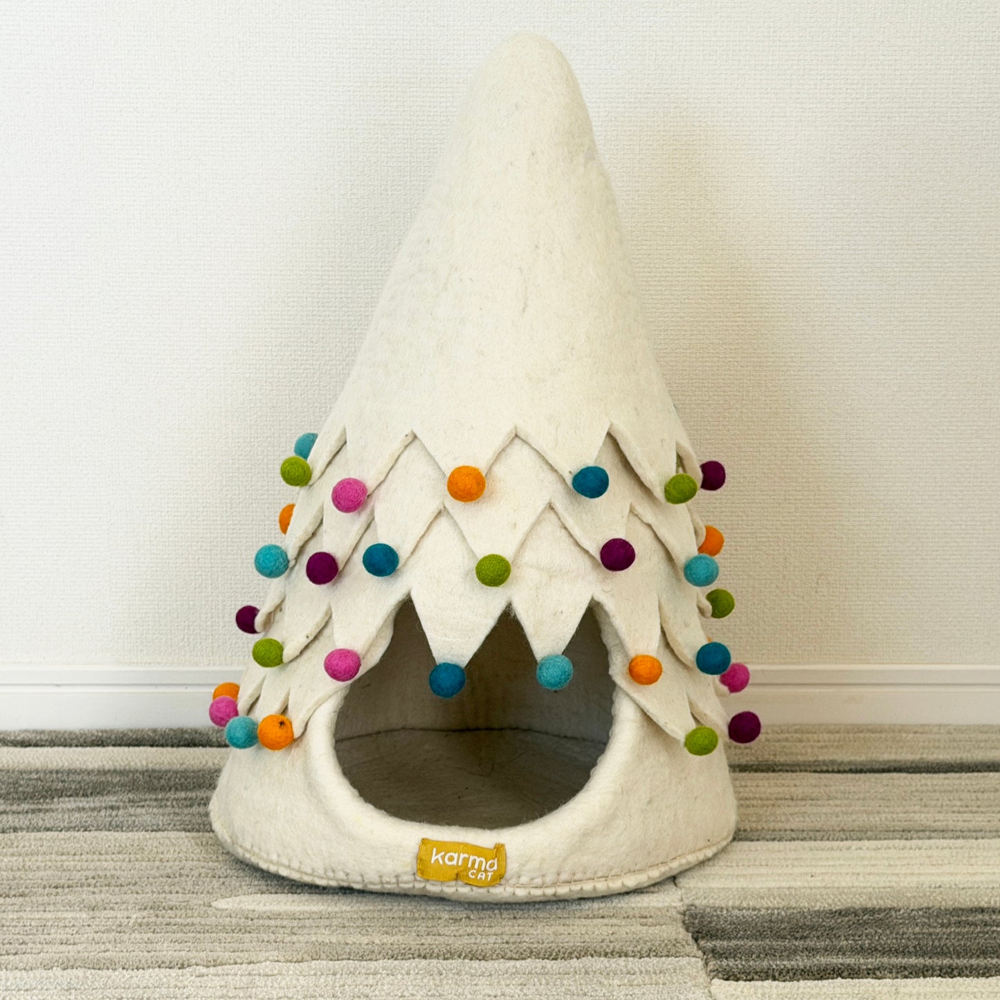 ホワイトクリスマスツリーのウーリーちぐら