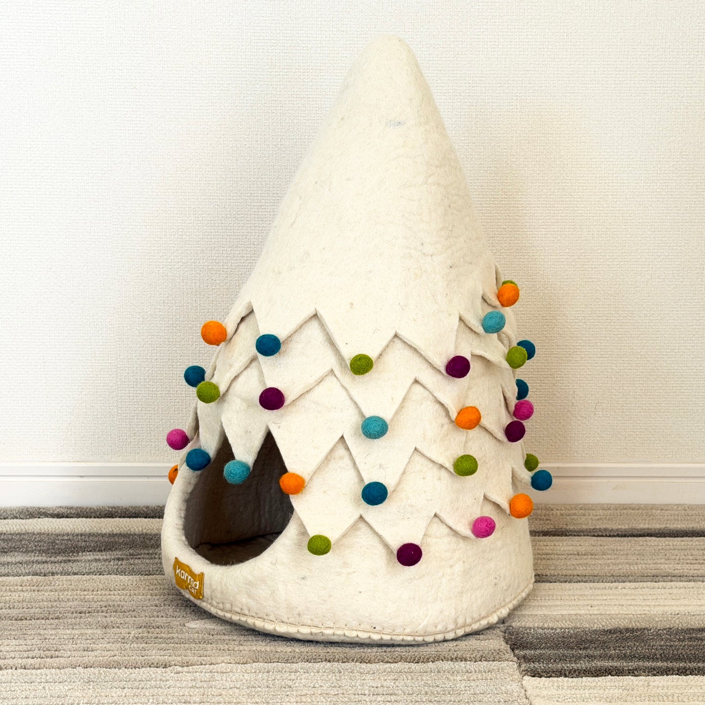 ホワイトクリスマスツリーのウーリーちぐら