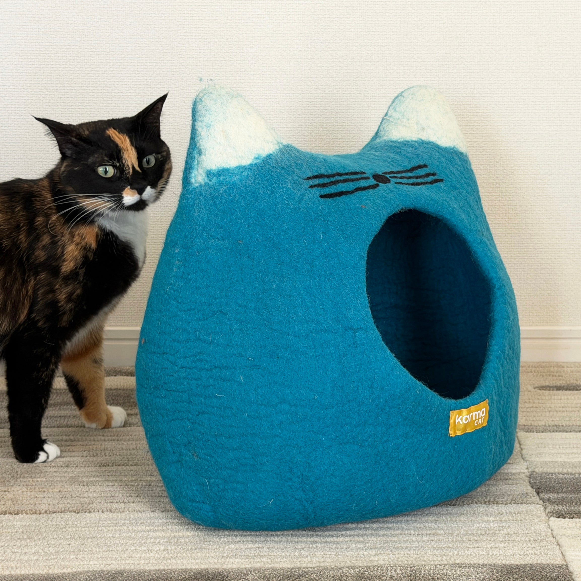 猫ちぐら ねこ｜天然ウール100% 手作り・Tortie (トーティー)