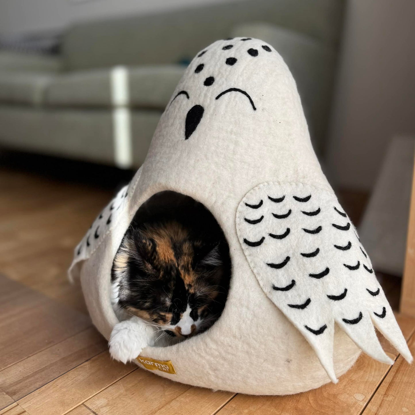 雪ふくろうのウーリーちぐら